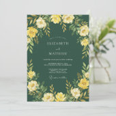 Yellow Bloom Enchantment Wedding 招待状 (スタンド正面)