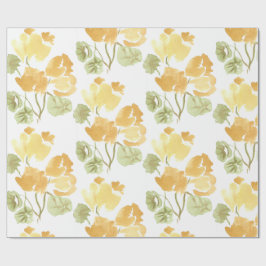 Yellow Bloom Matte Wrapping Paper ラッピングペーパー