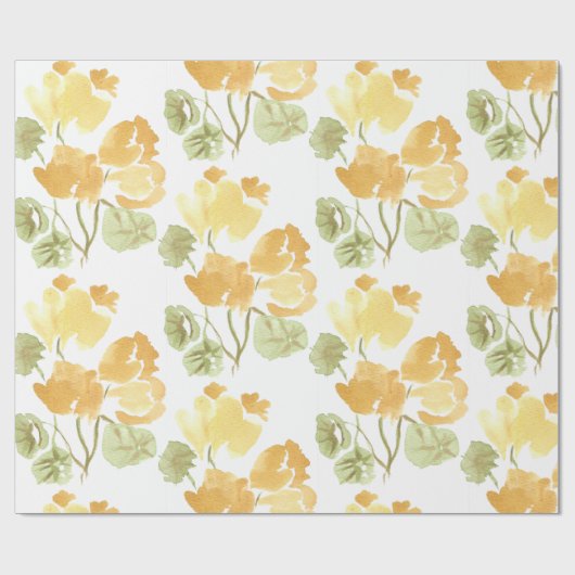 Yellow Bloom Matte Wrapping Paper ラッピングペーパー (フラット)