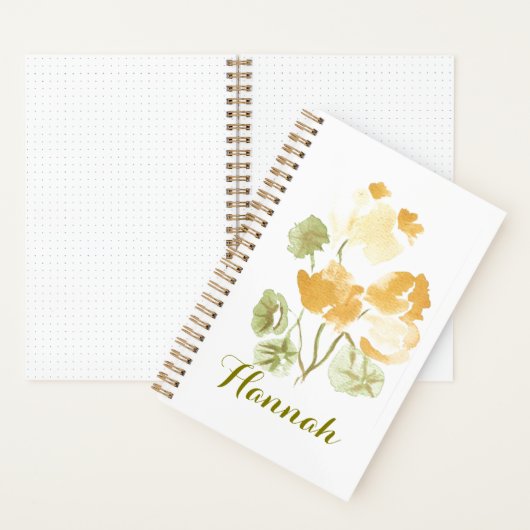 Yellow Blooms Spiral Notebook ノートブック (内側)