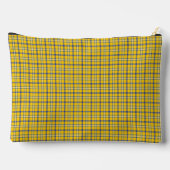 Yellow Blue Plaid Classic Pattern Retro アクセサリーポーチ (裏面)