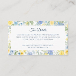 Yellow Blue Watercolor Details Card エンクロージャーカード
