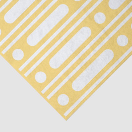 Yellow Bone Inlay Dots Border Decoupage Paper 薄葉紙 (詳細)