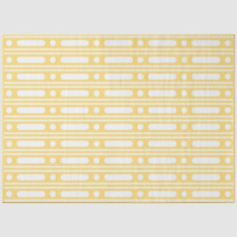 Yellow Bone Inlay Dots Border Decoupage Paper 薄葉紙