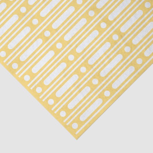 Yellow Bone Inlay Dots Border Decoupage Paper 薄葉紙 (詳細)