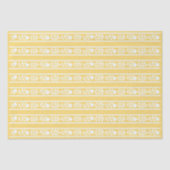 Yellow Bone Inlay Floral Border Decoupage Paper 薄葉紙 (正面)