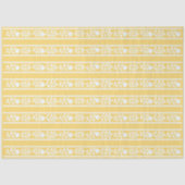 Yellow Bone Inlay Floral Border Decoupage Paper 薄葉紙 (正面)