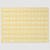 Yellow Bone Inlay Floral Border Decoupage Paper 薄葉紙 (正面)