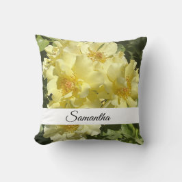 Yellow Botanical Flowers クッション