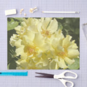 Yellow Botanical Flowers 薄葉紙 (クラフト)