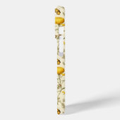 Yellow Botanical Watercolor Floral Name Case-Mate iPhoneケース (裏面 / 左)