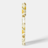 Yellow Botanical Watercolor Floral Name Case-Mate iPhoneケース (裏面 / 右)