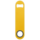 Yellow Bottle Opener Custom Text Bar Key Gift Tool スピード栓抜き (裏面)