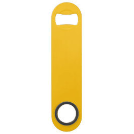 Yellow Bottle Opener Custom Text Bar Key Gift Tool スピード栓抜き
