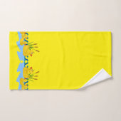 Yellow Bright Solid Ducks Bathroom Towel Sets バスタオルセット (ハンドタオル)