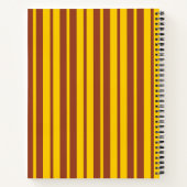 Yellow Brown Stylish Stripes Pattern Design  ノートブック (裏面)
