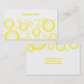 Yellow Bubbles、Companyの会社名 名刺 (正面/裏面)