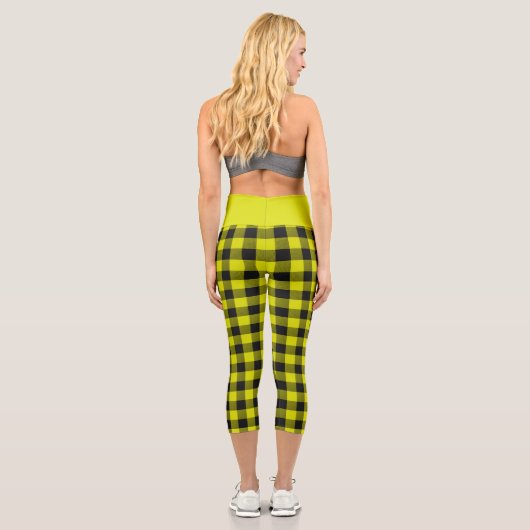Yellow Buffalo Plaid  カプリレギンス (裏面)