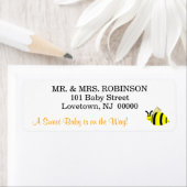 Yellow Bumble Bee Sweet Baby ラベル (インサイチュ)