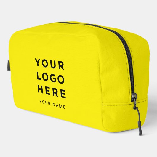 Yellow Business Logo Name Instagram Travel ドップキット (右コーナー)