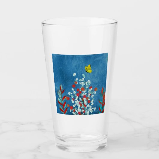 Yellow Butterfly タンブラーグラス (正面)