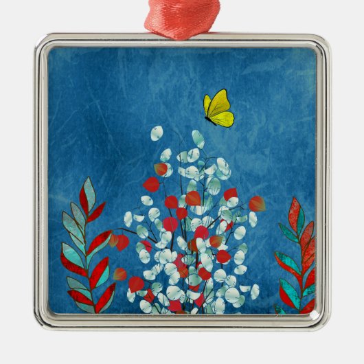 Yellow Butterfly メタルオーナメント (正面)