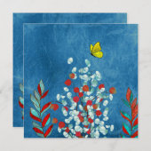 Yellow Butterfly 招待状 (正面/裏面)