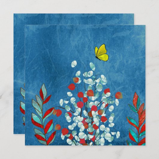 Yellow Butterfly 招待状 (正面/裏面)