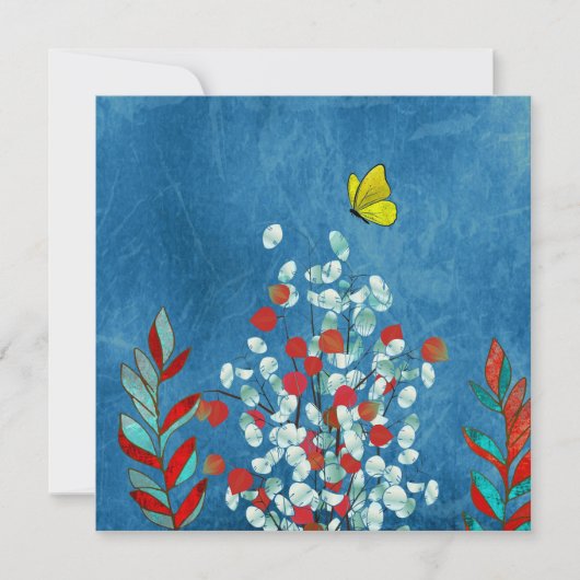 Yellow Butterfly 招待状 (正面)