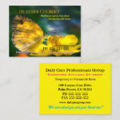 Yellow Butterfly Trustworthy Caregiver 名刺 (正面/裏面)