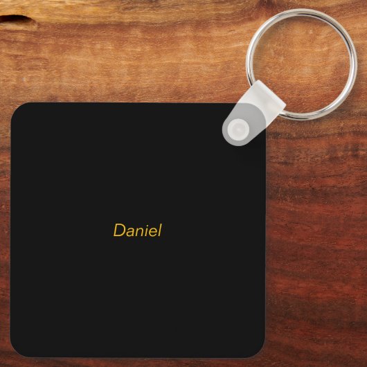 Yellow cabinet work ahead personalized road sign  キーホルダー (裏面)