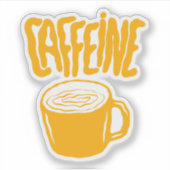 Yellow Caffeine シール (正面)