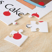 Yellow Cake and Cherries: White ジグソーパズル (側面)