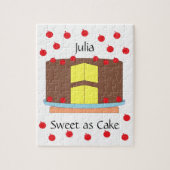 Yellow Cake and Cherries: White ジグソーパズル (縦)