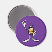 Yellow Can Creature Kitchen Fridge Magnet マグネット (正面/裏面)