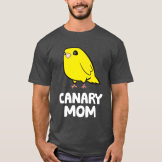 Yellow Canary Bird Canary Mom family Tシャツ