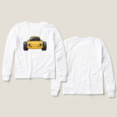 Yellow Cartoon Car  (デザイン 正面＆背面)