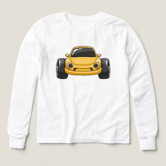 Yellow Cartoon Car  (デザイン正面)