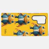 Yellow Casing Samsung Galaxy S22 Ultra Galaxyケース (裏面横)