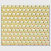 Yellow Checkered White Elephant Christmas Party ラッピングペーパー (フラット)