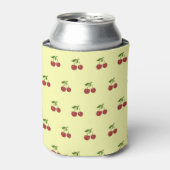 Yellow Cherry Pattern Fresh Fruit Modern Party 缶クーラー (缶正面)