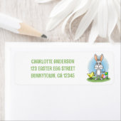 Yellow Chicken and the Easter Bunny ラベル (インサイチュ)