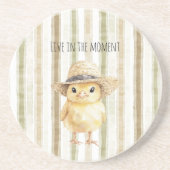 Yellow Chicken Hat コースター (正面)