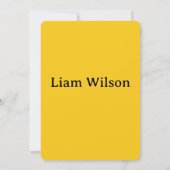  Yellow Childish Birthday Invitation Card – Fun Ki (裏面)