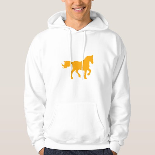 Yellow Chinese Zodiac Horse  パーカ (正面)