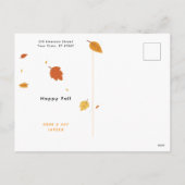 Yellow | Chocolate Candy Corn Duo | Thanksgiving シーズンポストカード (裏面)