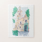 Yellow Church ジグソーパズル (縦)