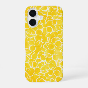Yellow Circle Art Phone Case iPhone 16ケース
