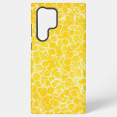 Yellow Circle Art Phone Case Samsung Galaxyケース (裏面)