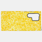 Yellow Circle Art Phone Case Samsung Galaxyケース (裏面横)